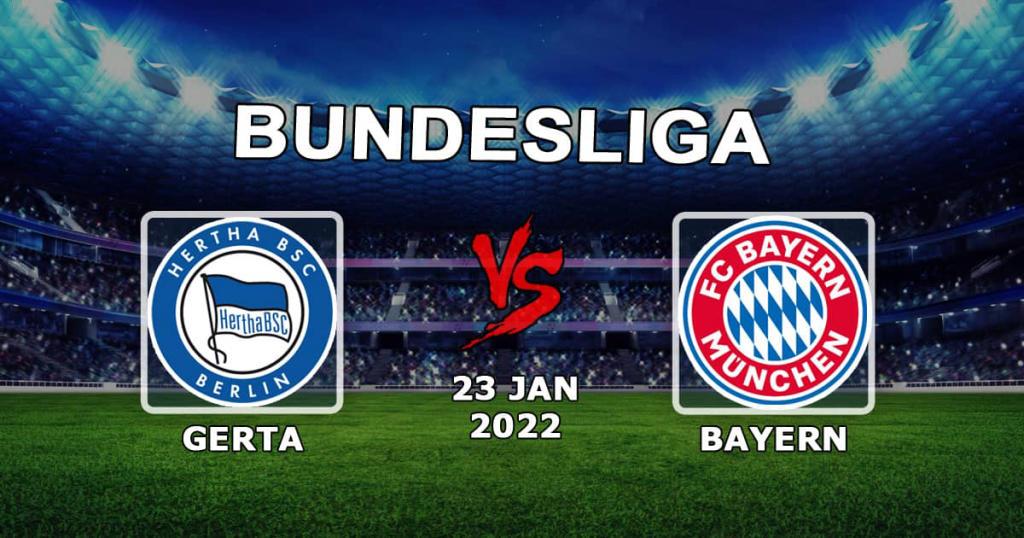 Hertha - Bayern: spådom og spill på kampen i Bundesliga - 23/01/2022