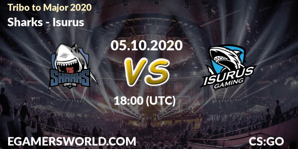 Sharks vs Isurus: Match Prediction. 05.10.2020 at 18:00, Counter-Strike (CS2), Tribo to Major 2020