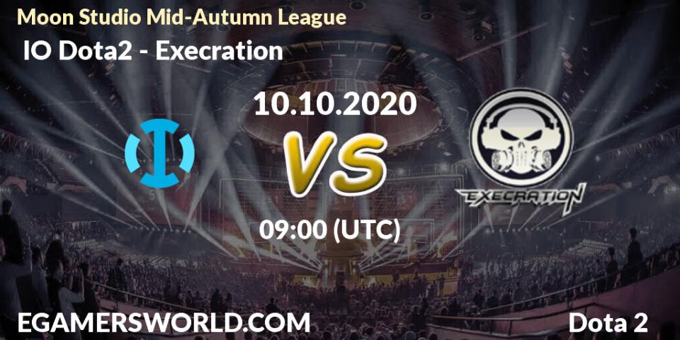  IO Dota2 vs Execration: Match Prediction. 10.10.2020 at 09:14, Dota 2, Moon Studio Mid-Autumn League
