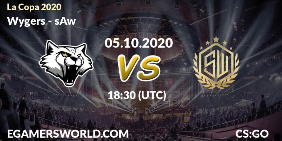 Wygers vs sAw: Match Prediction. 05.10.2020 at 18:30, Counter-Strike (CS2), La Copa 2020