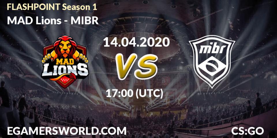 MAD Lions vs MIBR: Match Prediction. 14.04.2020 at 19:35, Counter-Strike (CS2), FLASHPOINT Season 1