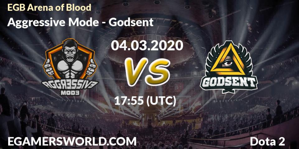 Aggressive Mode vs Godsent: Match Prediction. 04.03.20, Dota 2, Arena of Blood