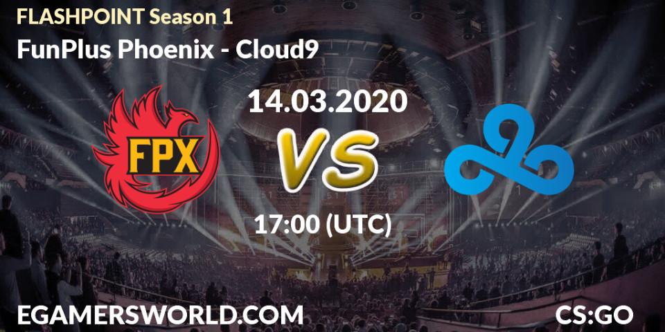 FunPlus Phoenix vs Cloud9: Match Prediction. 15.03.20, CS2 (CS:GO), FLASHPOINT Season 1