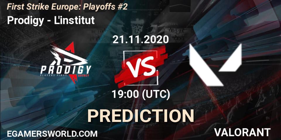 Prodigy vs L'institut: Match Prediction. 21.11.20, VALORANT, First Strike Europe: Playoffs #2
