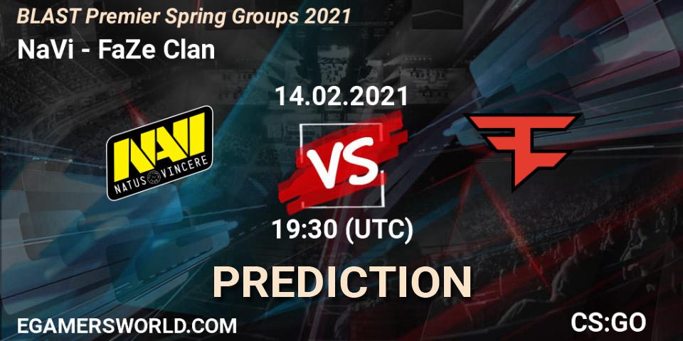 NaVi vs FaZe Clan: Match Prediction. 14.02.2021 at 19:30, Counter-Strike (CS2), BLAST Premier Spring Groups 2021
