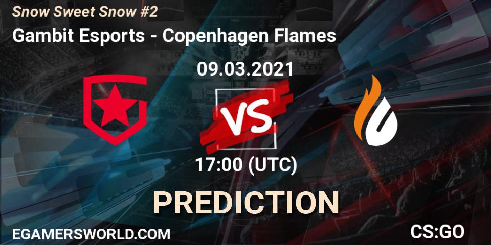 Gambit Esports vs Copenhagen Flames: Match Prediction. 09.03.2021 at 18:10, Counter-Strike (CS2), Snow Sweet Snow #2