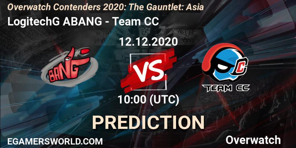 LogitechG ABANG vs Team CC: Match Prediction. 12.12.20, Overwatch, Overwatch Contenders 2020: The Gauntlet: Asia
