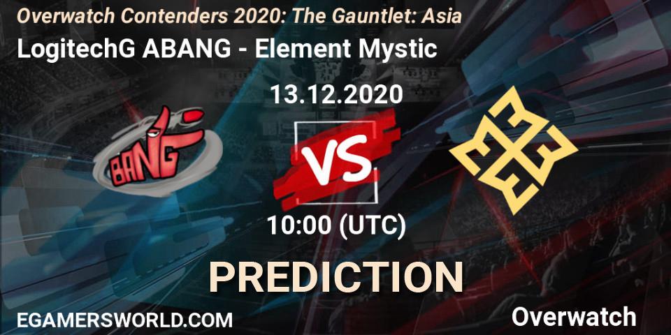 LogitechG ABANG vs Element Mystic: Match Prediction. 13.12.20, Overwatch, Overwatch Contenders 2020: The Gauntlet: Asia
