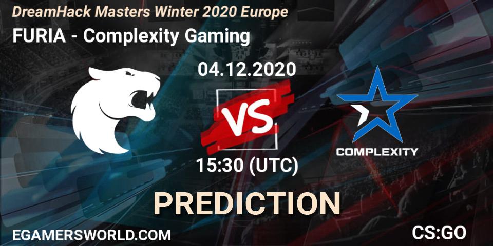 FURIA vs Complexity Gaming: Match Prediction. 04.12.20, CS2 (CS:GO), DreamHack Masters Winter 2020 Europe