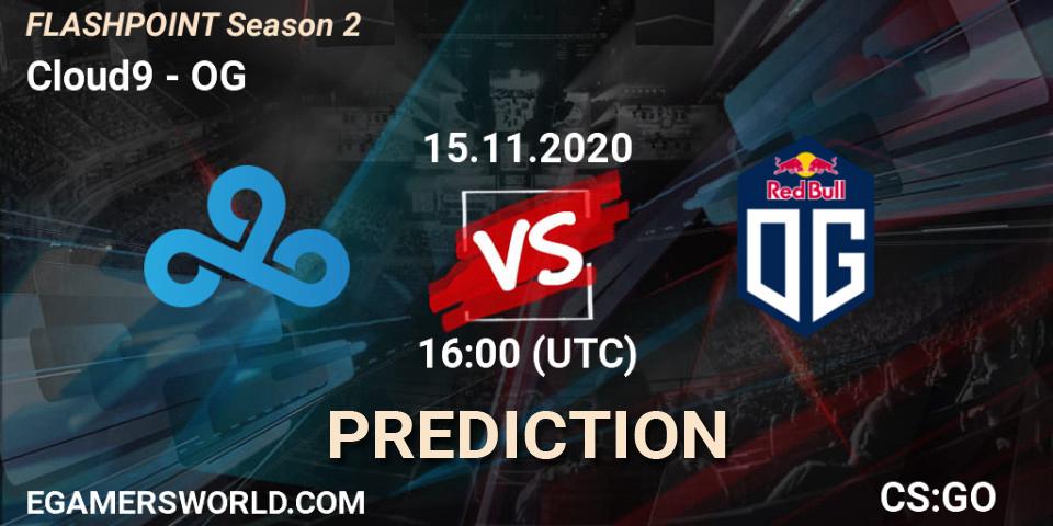 Cloud9 vs OG: Match Prediction. 15.11.2020 at 16:50, Counter-Strike (CS2), Flashpoint Season 2