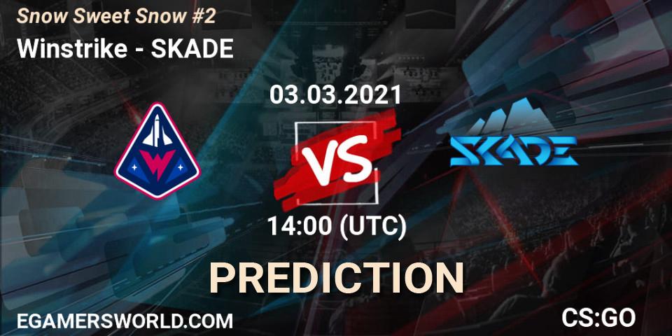 Winstrike vs SKADE: Match Prediction. 03.03.2021 at 15:30, Counter-Strike (CS2), Snow Sweet Snow #2