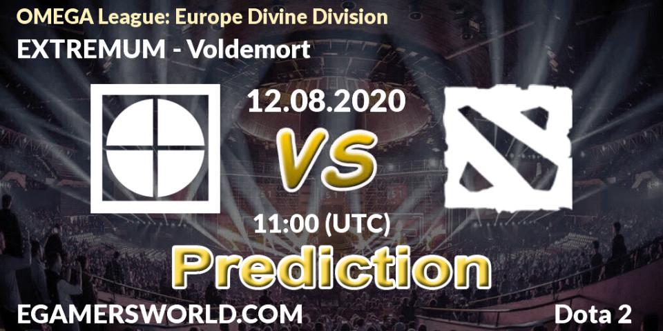 EXTREMUM vs Voldemort: Match Prediction. 12.08.2020 at 11:01, Dota 2, OMEGA League: Europe Divine Division