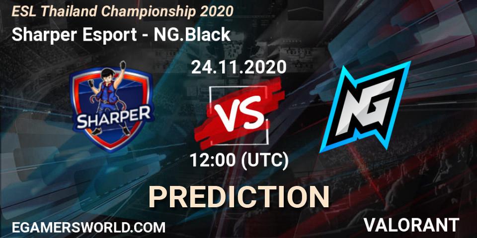 Sharper Esport vs NG.Black: Match Prediction. 24.11.2020 at 12:00, VALORANT, ESL Thailand Championship 2020