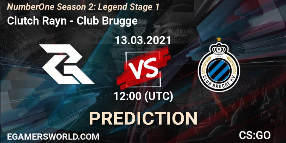 Clutch Rayn vs Club Brugge: Match Prediction. 13.03.2021 at 12:00, Counter-Strike (CS2), NumberOne Season 2: Legend Stage 1