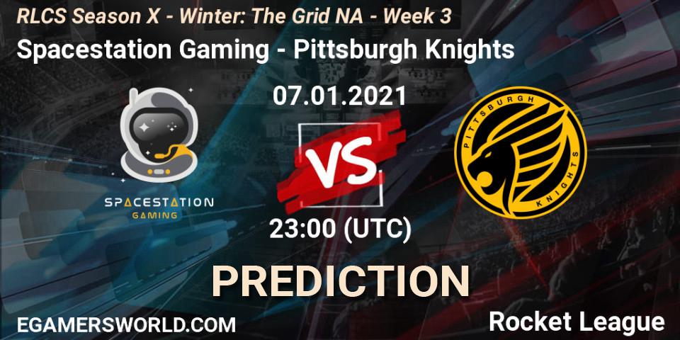 Spacestation Gaming vs Pittsburgh Knights: Match Prediction. 14.01.2021 at 23:00, Rocket League, RLCS Season X - Winter: The Grid NA - Week 3