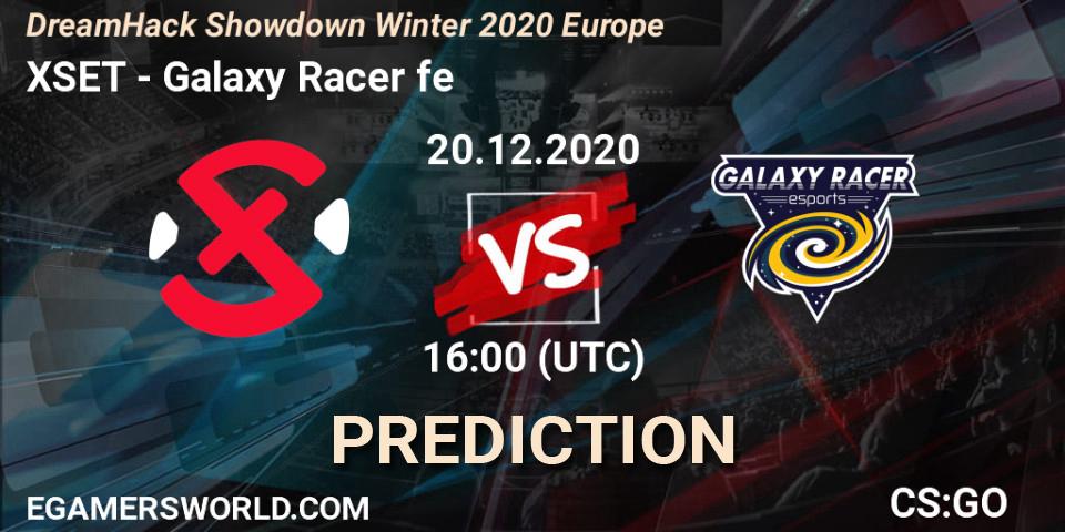 XSET vs Galaxy Racer fe: Match Prediction. 20.12.2020 at 16:00, Counter-Strike (CS2), DreamHack Showdown Winter 2020 Europe