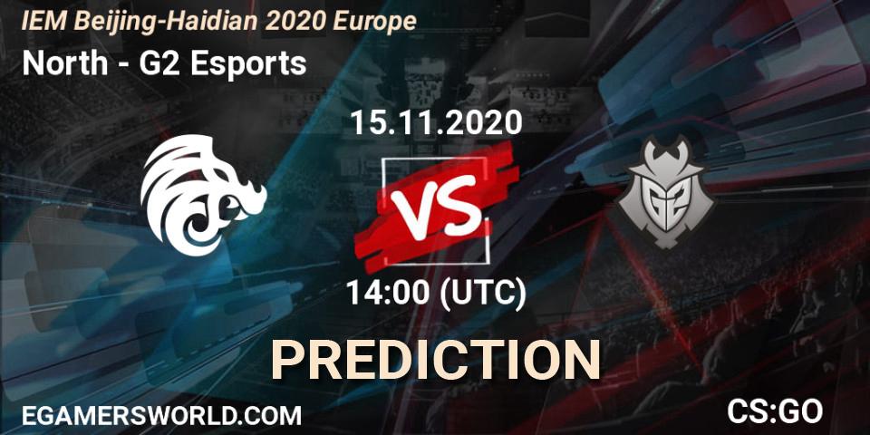 North vs G2 Esports: Match Prediction. 15.11.20, CS2 (CS:GO), IEM Beijing-Haidian 2020 Europe