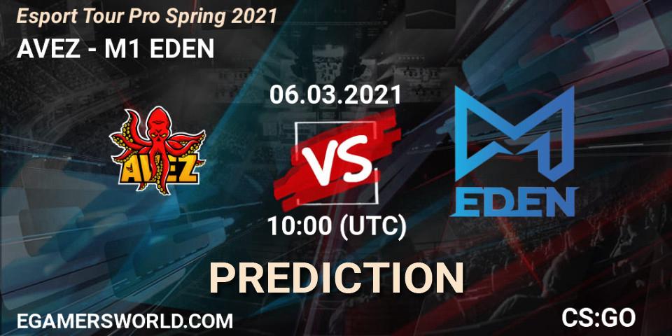 AVEZ vs M1 EDEN: Match Prediction. 06.03.2021 at 10:00, Counter-Strike (CS2), Esport Tour Pro Spring 2021