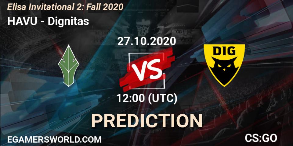 HAVU vs Dignitas: Match Prediction. 27.10.2020 at 12:00, Counter-Strike (CS2), Elisa Invitational Fall 2020