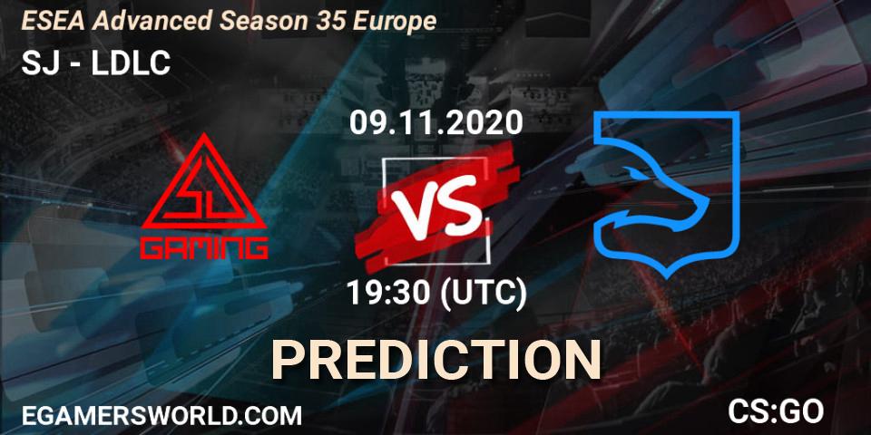SJ vs LDLC: Match Prediction. 09.11.20, CS2 (CS:GO), ESEA Advanced Season 35 Europe