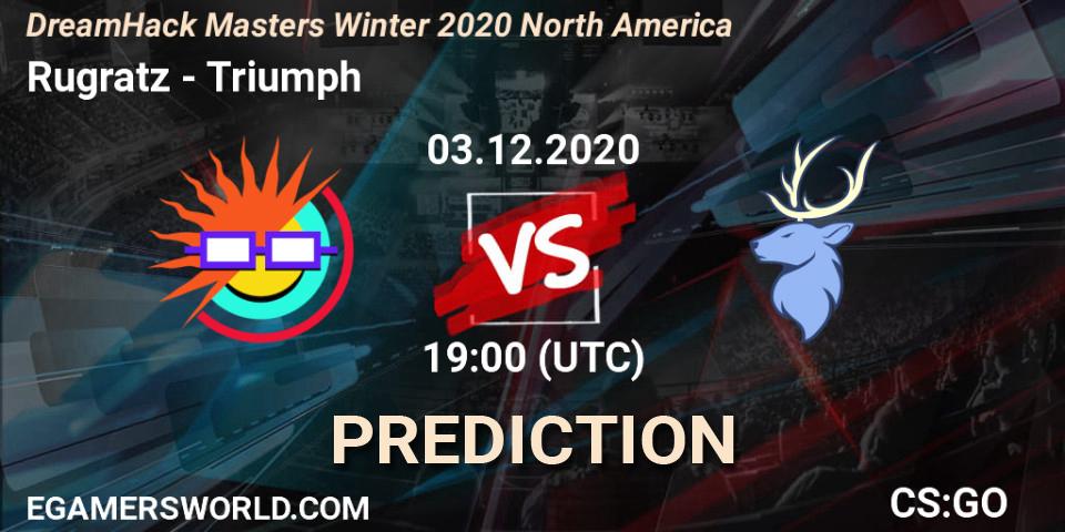 Rugratz vs Triumph: Match Prediction. 03.12.20, CS2 (CS:GO), DreamHack Masters Winter 2020 North America