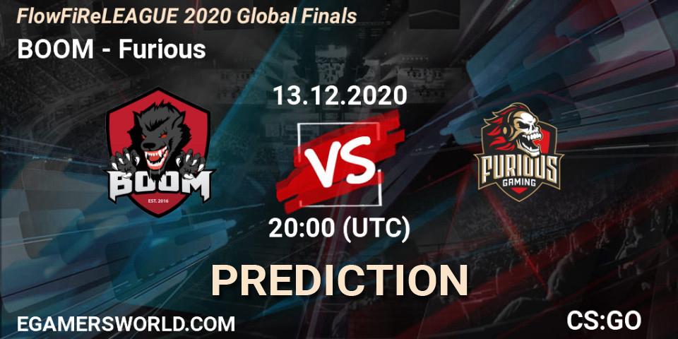 BOOM vs Furious: Match Prediction. 13.12.20, CS2 (CS:GO), FlowFiReLEAGUE 2020 Global Finals