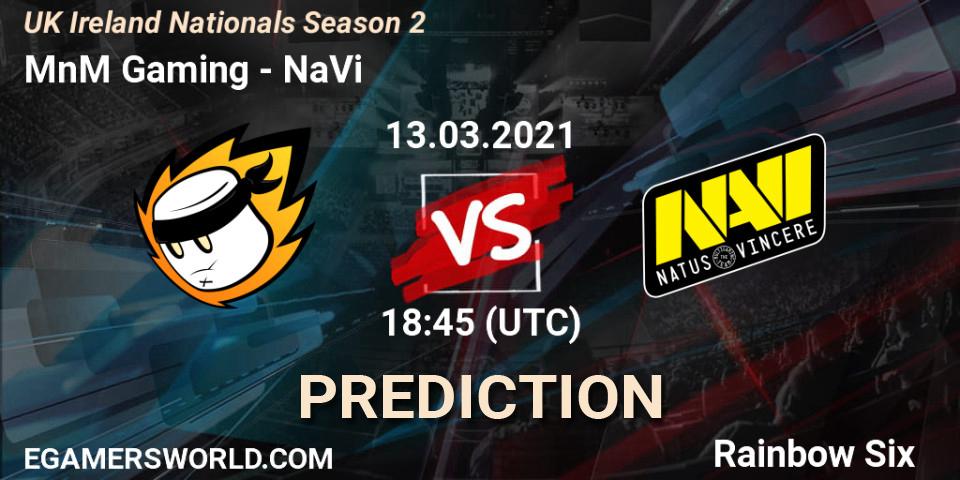 MnM Gaming vs NaVi: Match Prediction. 13.03.2021 at 18:45, Rainbow Six, UK Ireland Nationals Season 2