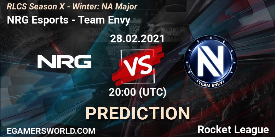 NRG Esports vs Team Envy: Match Prediction. 28.02.2021 at 19:40, Rocket League, RLCS Season X - Winter: NA Major