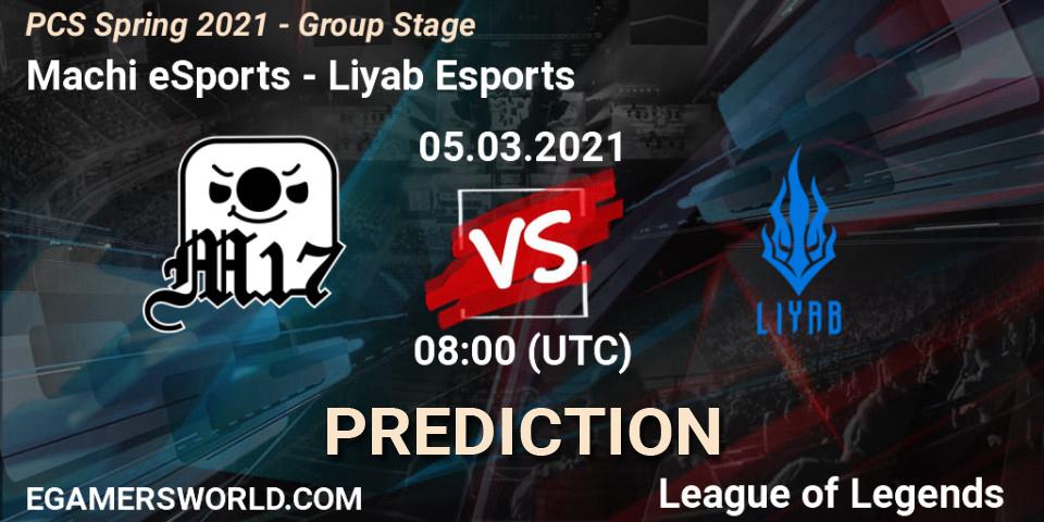 Machi eSports vs Liyab Esports: Match Prediction. 05.03.2021 at 14:30, LoL, PCS Spring 2021 - Group Stage