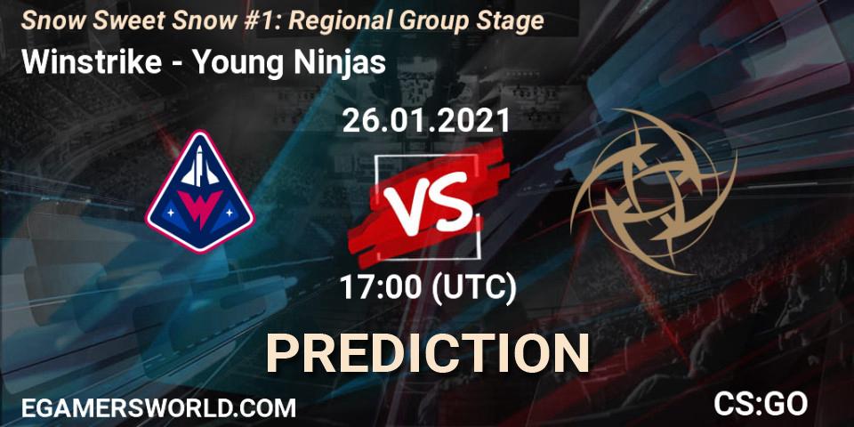 Winstrike vs Young Ninjas: Match Prediction. 26.01.2021 at 17:30, Counter-Strike (CS2), Snow Sweet Snow #1: Regional Group Stage