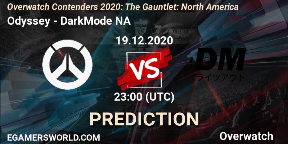 Odyssey vs DarkMode NA: Match Prediction. 19.12.2020 at 23:00, Overwatch, Overwatch Contenders 2020: The Gauntlet: North America