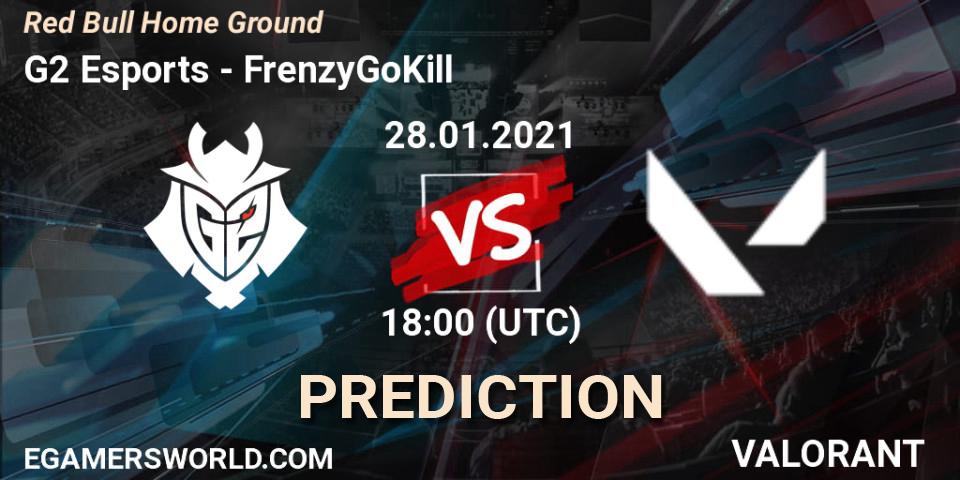 G2 Esports vs FrenzyGoKill: Match Prediction. 28.01.2021 at 16:30, VALORANT, Red Bull Home Ground
