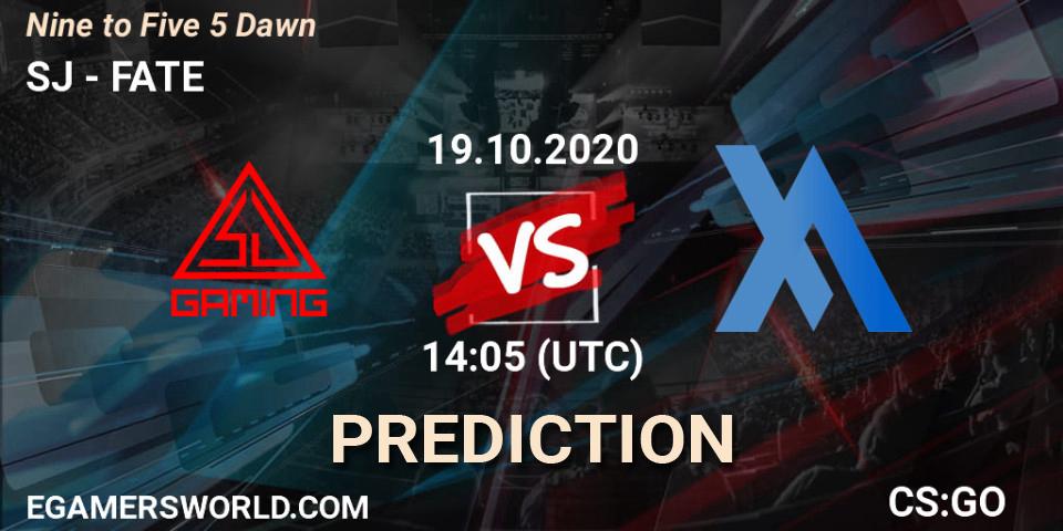 SJ vs FATE: Match Prediction. 19.10.20, CS2 (CS:GO), Nine to Five 5 Dawn