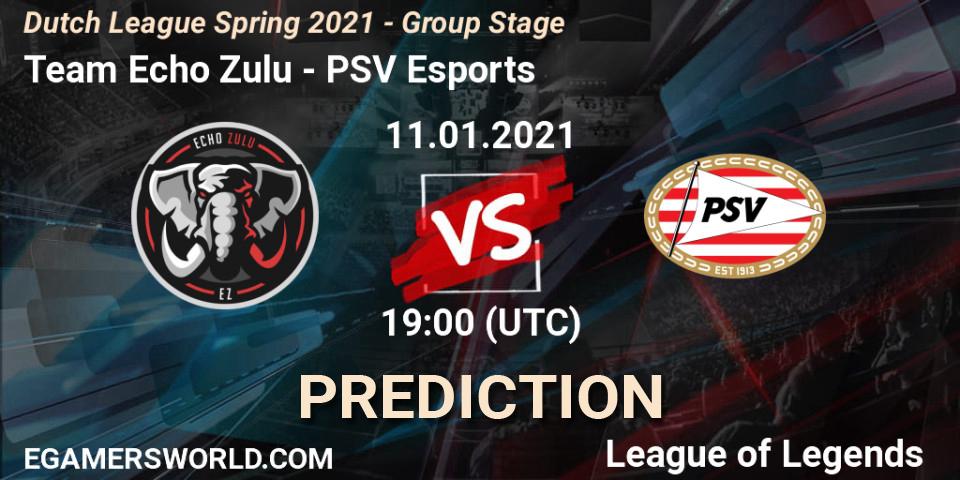 Team Echo Zulu vs PSV Esports: Match Prediction. 12.01.2021 at 19:00, LoL, Dutch League Spring 2021 - Group Stage