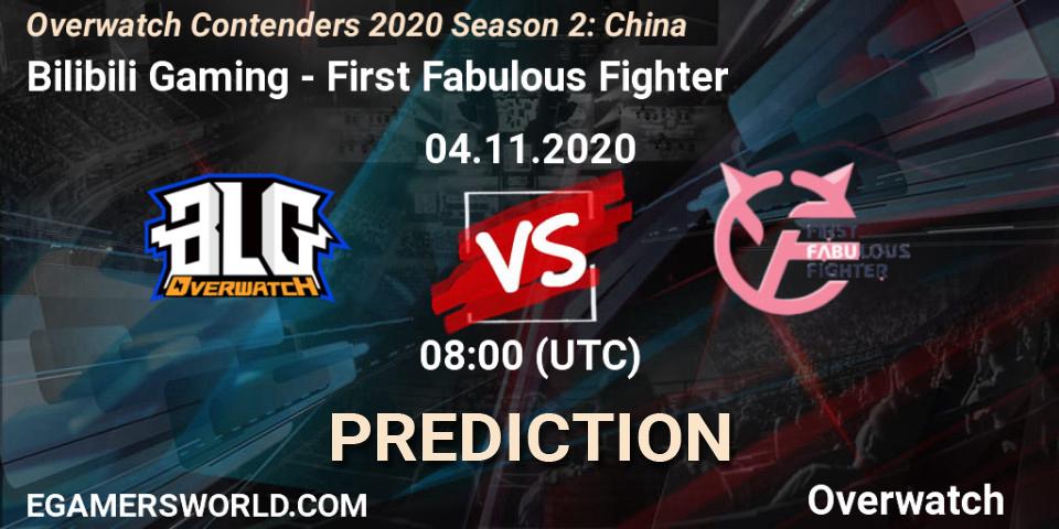 Bilibili Gaming vs First Fabulous Fighter: Match Prediction. 04.11.2020 at 08:00, Overwatch, Overwatch Contenders 2020 Season 2: China