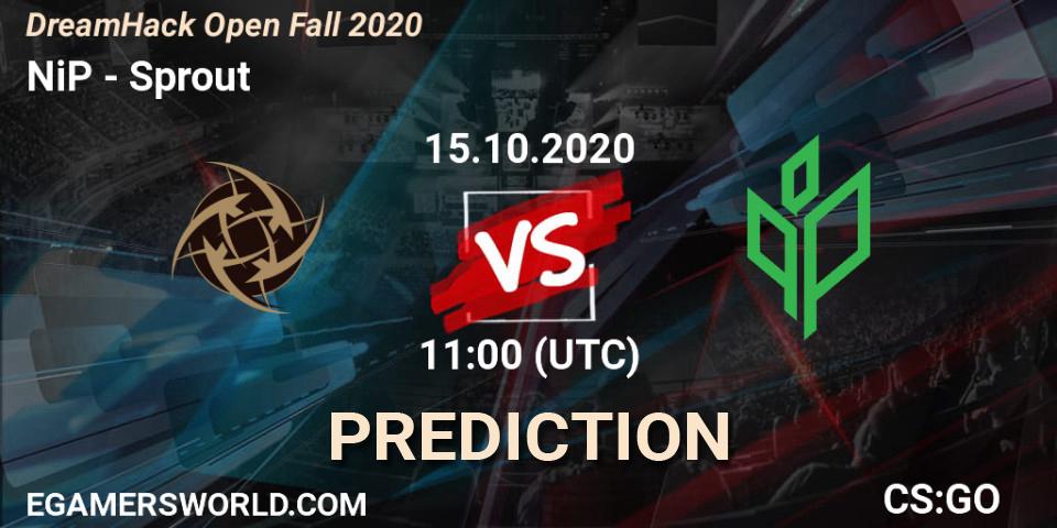 NiP vs Sprout: Match Prediction. 15.10.20, CS2 (CS:GO), DreamHack Open Fall 2020