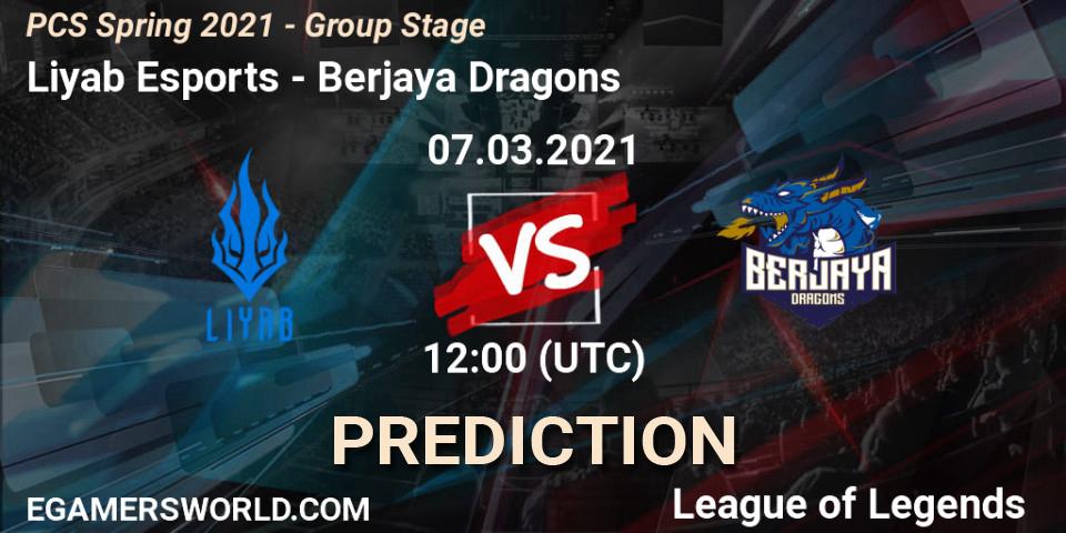 Liyab Esports vs Berjaya Dragons: Match Prediction. 07.03.2021 at 12:00, LoL, PCS Spring 2021 - Group Stage