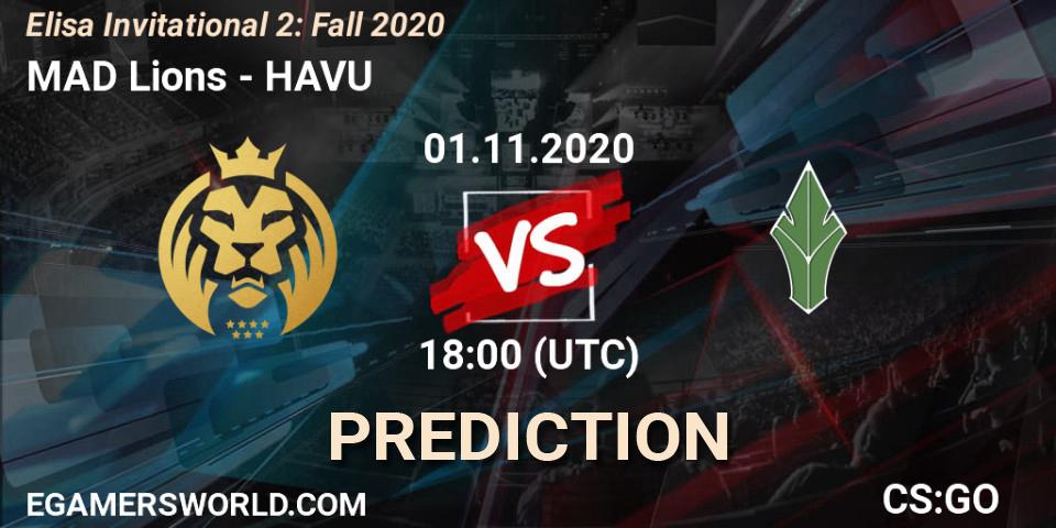 MAD Lions vs HAVU: Match Prediction. 01.11.2020 at 18:00, Counter-Strike (CS2), Elisa Invitational Fall 2020