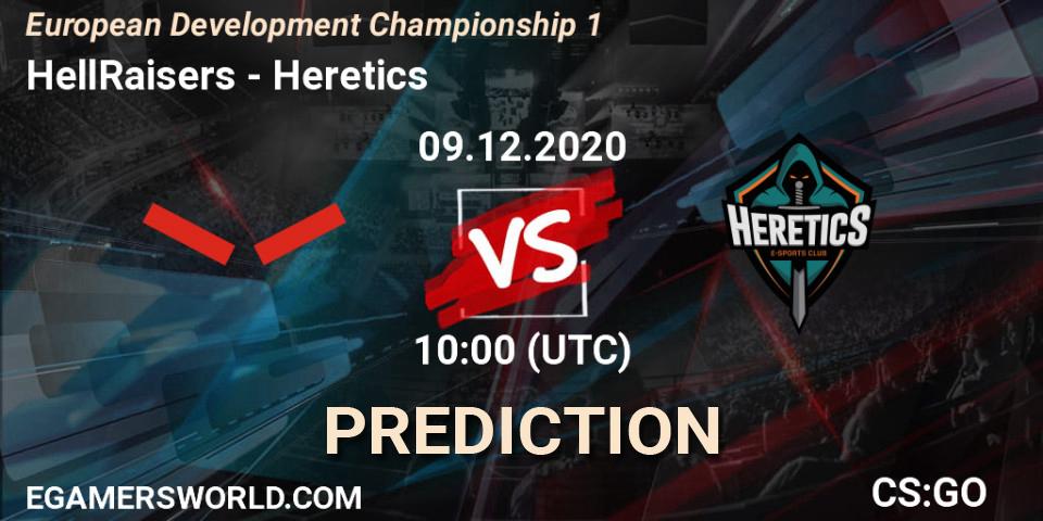 HellRaisers vs Heretics: Match Prediction. 09.12.20, CS2 (CS:GO), European Development Championship 1