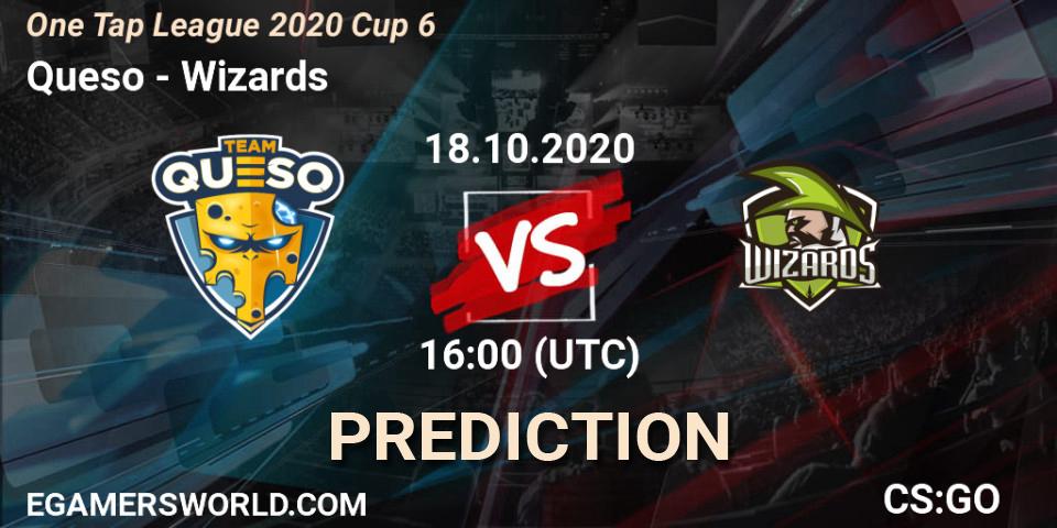 Queso vs Wizards: Match Prediction. 18.10.2020 at 16:00, Counter-Strike (CS2), One Tap League 2020 Cup 6
