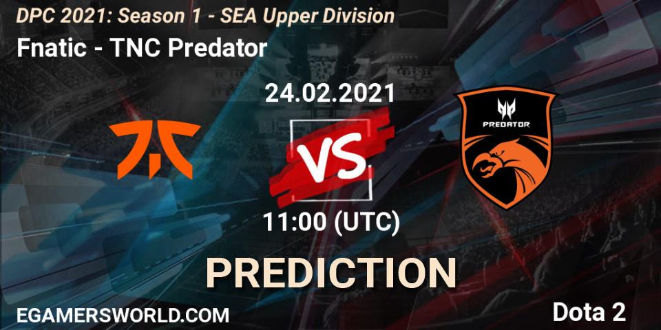Fnatic vs TNC Predator: Match Prediction. 24.02.2021 at 11:33, Dota 2, DPC 2021: Season 1 - SEA Upper Division