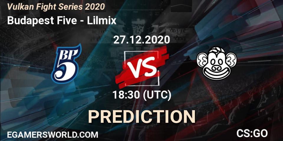Budapest Five vs Lilmix: Match Prediction. 27.12.2020 at 18:30, Counter-Strike (CS2), Vulkan Fight Series 2020