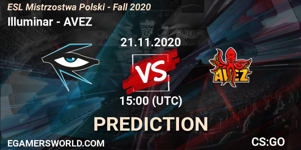 Illuminar vs AVEZ: Match Prediction. 21.11.20, CS2 (CS:GO), ESL Mistrzostwa Polski - Fall 2020