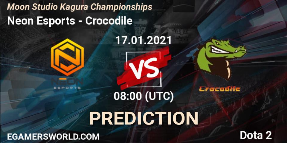 Neon Esports vs Crocodile: Match Prediction. 17.01.2021 at 08:08, Dota 2, Moon Studio Kagura Championships
