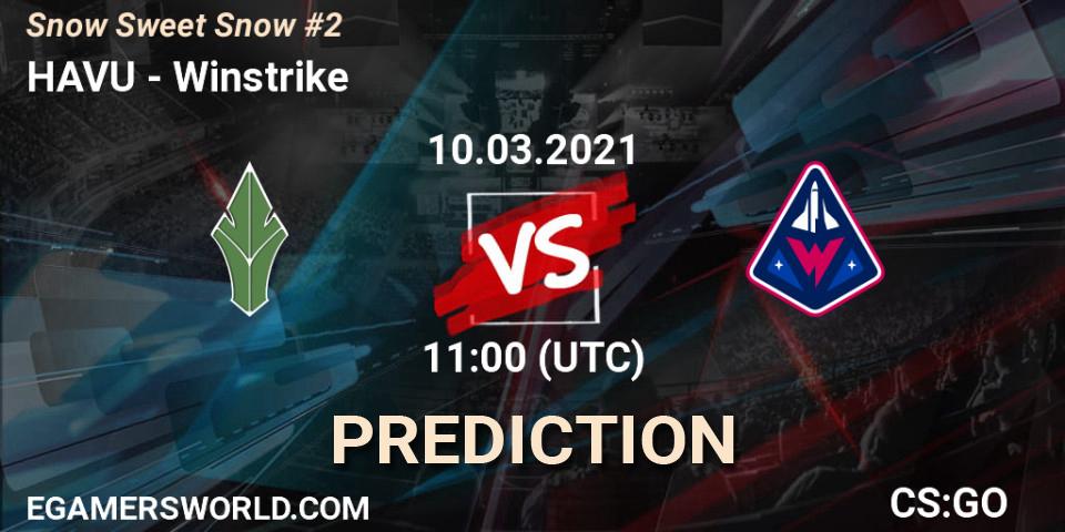 HAVU vs Winstrike: Match Prediction. 10.03.2021 at 14:15, Counter-Strike (CS2), Snow Sweet Snow #2