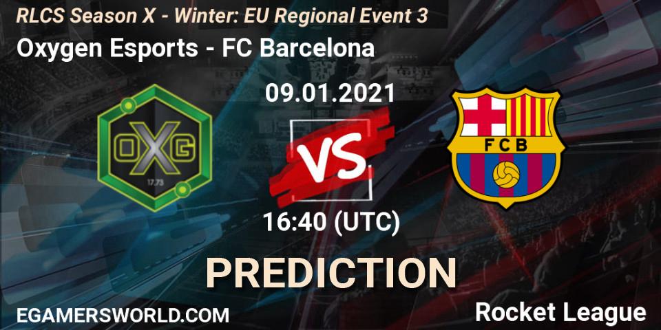 Oxygen Esports vs FC Barcelona: Match Prediction. 09.01.21, Rocket League, RLCS Season X - Winter: EU Regional Event 3