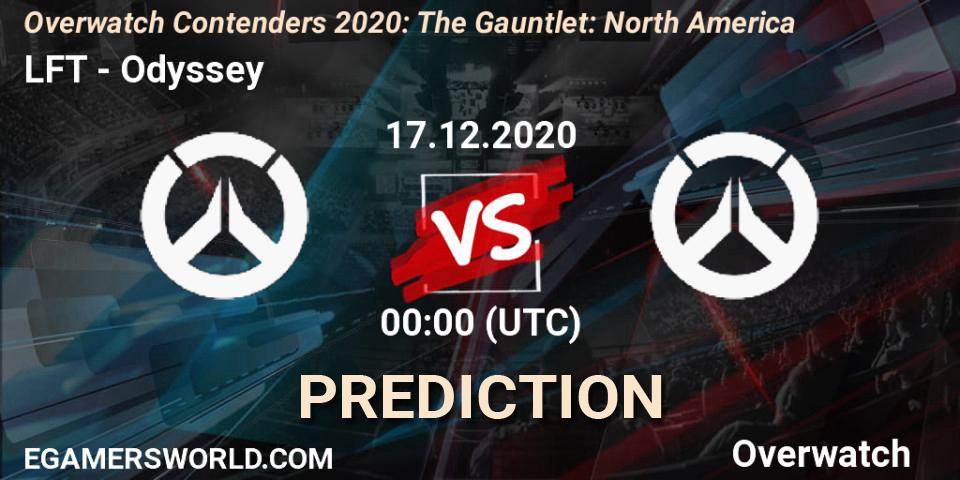 LFT vs Odyssey: Match Prediction. 17.12.2020 at 00:30, Overwatch, Overwatch Contenders 2020: The Gauntlet: North America