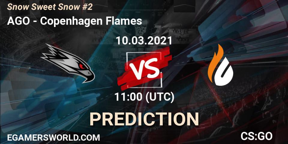 AGO vs Copenhagen Flames: Match Prediction. 10.03.2021 at 11:00, Counter-Strike (CS2), Snow Sweet Snow #2