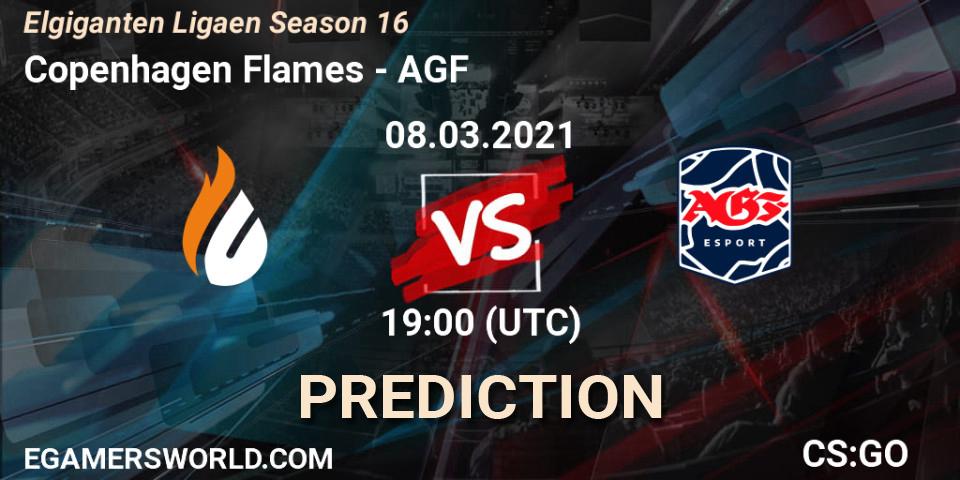 Copenhagen Flames vs AGF: Match Prediction. 08.03.2021 at 19:00, Counter-Strike (CS2), Elgiganten Ligaen Season 16