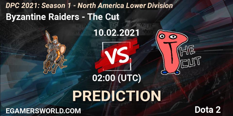 Byzantine Raiders vs The Cut: Match Prediction. 10.02.2021 at 02:03, Dota 2, DPC 2021: Season 1 - North America Lower Division